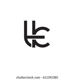 Initial letters tk, round overlapping chain shape lowercase logo modern design monogram black