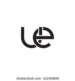 132 Letter u and e mark modern logo design template Images, Stock ...