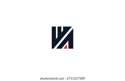 Anfangsbuchstaben WA Logo Symbol. Abstrakter Buchstabe WA Logo Design-Vorlage. AW-Logo Pro Vector