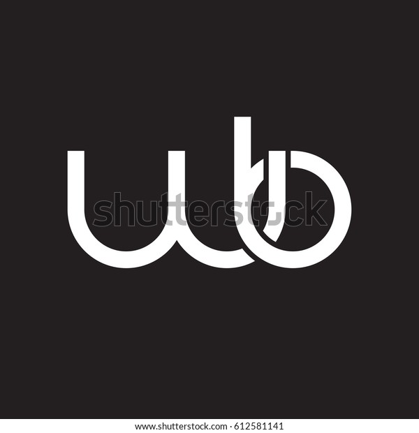 Initial Letters Wb Round Overlapping Chain Stock Vector (Royalty Free ...