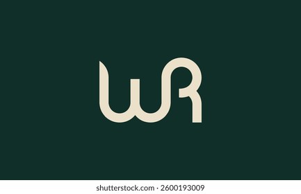 Initial Letters WR Monogram Logo