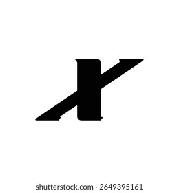 Letras iniciais X Logotipo elegante Modern Stock Vetor.
