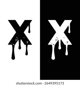 Letras iniciais X Logotipo elegante Modern Stock Vetor.