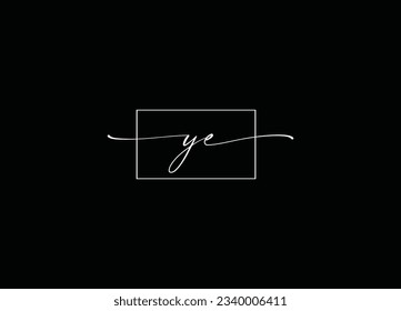 Initial Letters YE Logo Design And Company Logo