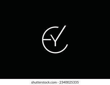 Initial Letters YE Logo Design And Company Logo