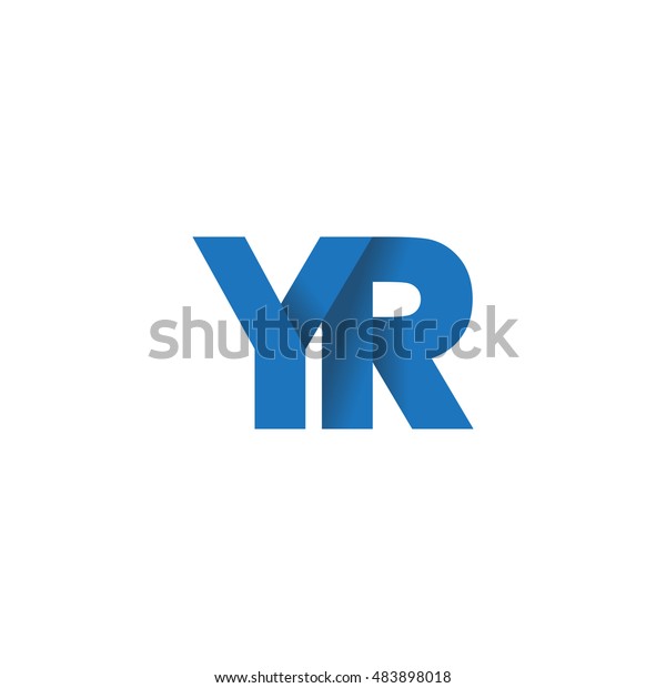 Initial Letters Yr Overlapping Fold Logo Stock Vector (Royalty Free ...