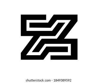 initial letters z and n logos