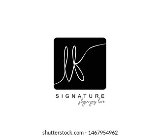 Initial LF beauty monogram and elegant logo design, handwriting logo of initial signature, wedding, fashion, floral and botanical with creative template.