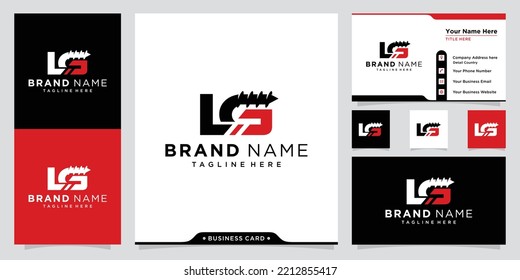 Initial LG drilling logo design vector template