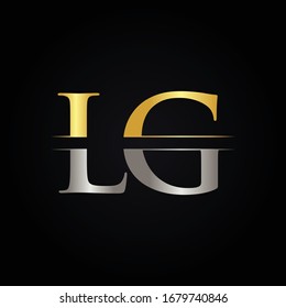 Initial LG letter Logo Design vector Template. Abstract Letter LG logo Design