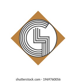Initial LG Letter Logo Design Vector Template