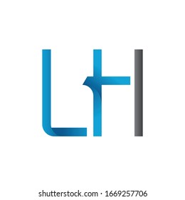 Initial LH letter Business Logo Design vector Template. Abstract Letter LH logo Design