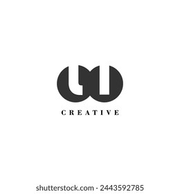 Initial LI company creative label trendy idea brand