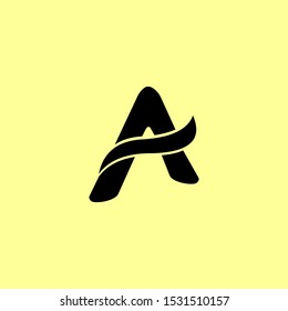 Initial line Letter A logo vector design template. - Vector