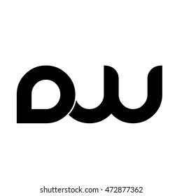 Initial Linked Circle Lowercase Logo Black
