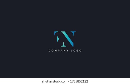 Initial Linked Letter EN  Logo Design vector Template. Creative Abstract EN Logo Design Vector Illustration