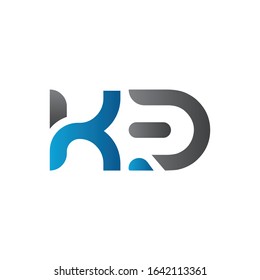 Initial Linked Letter KB Logo Design vector Template. Creative Abstract KB Logo Design Vector Illustration