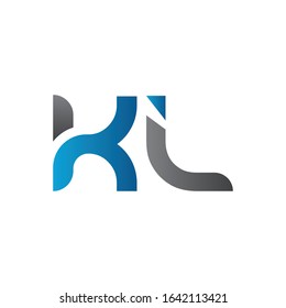 Initial Linked Letter KL Logo Design vector Template. Creative Abstract KL Logo Design Vector Illustration