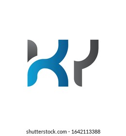 Initial Linked Letter KY Logo Design vector Template. Creative Abstract KY Logo Design Vector Illustration