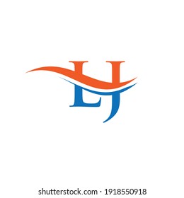 Initial linked letter LJ logo design. Modern letter LJ logo design vector with modern trendy