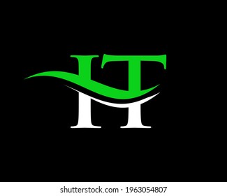 Diseño inicial de logotipo de IT con letra vinculada. Vector de diseño de logotipo IT de letra moderna con diseño moderno