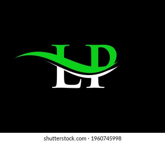 Initial linked letter LP logo design. Modern letter LP logo design vector with modern trendy