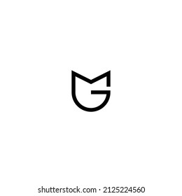Initial Linked Letter mg Logo Design vector Template. Creative Abstract mg Logo Design Illustration