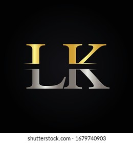 Initial LK letter Logo Design vector Template. Abstract Letter LK logo Design