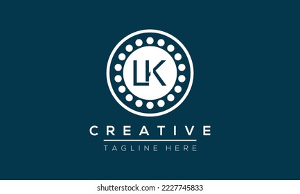 Initial LK Letter Logo With Modern Typography Vector Template. Creative Letter LK Logo .
