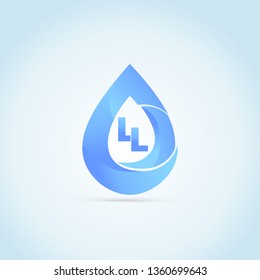 
initial LL blue drop logo 