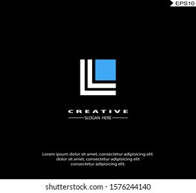 Initial LL finance modern Logo icon design. Vector graphic design template element. Graphic Symbol for Corporate Business Identity.
