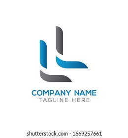 Letra inicial LL Plantilla vectorial de diseño de logotipo empresarial. Diseño del logotipo LK carta abstracta