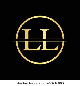 Initial Ll Letter Logo Design Vector Stock Vector (Royalty Free ...