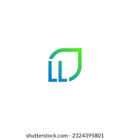 Initial LL logo grows vector, develops, natural, organic, simple, financial logo suitable for your company.