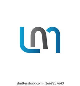 Initial LM letter Business Logo Design vector Template. Abstract Letter LM logo Design