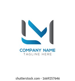 Initial LM letter Business Logo Design vector Template. Abstract Letter LM logo Design
