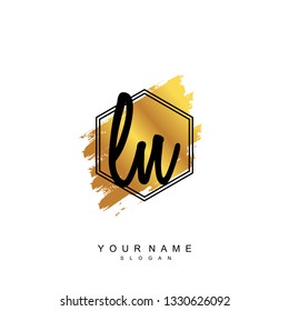 Initial LN handwriting logo vector