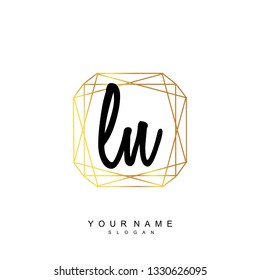 Initial LN handwriting logo vector