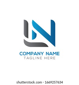 Initial LN letter Business Logo Design vector Template. Abstract Letter LN logo Design
