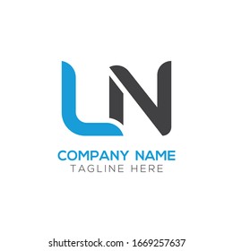 Initial LN letter Business Logo Design vector Template. Abstract Letter LN logo Design