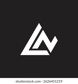 Plantilla inicial del Vector del diseño del logotipo de la letra de LN.