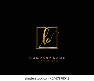Initial LO beauty monogram and elegant logo design, handwriting logo of initial signature, wedding, fashion, floral and botanical with creative template.