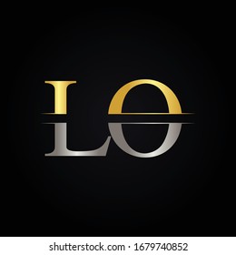 Initial LO letter Logo Design vector Template. Abstract Letter LO logo Design