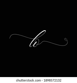 Initial LO logo handwriting business illustration fashion simple