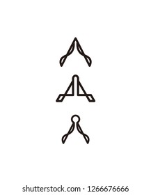 initial logo A