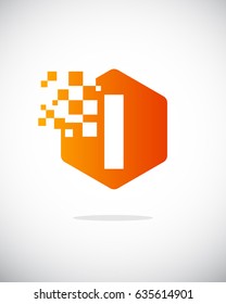 initial logo abstract vector
