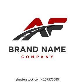 initial logo AF road your company