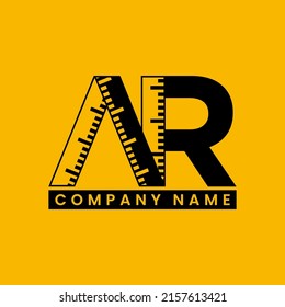 initial logo AR visual ruler