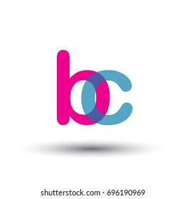 initial logo AW lowercase letter, blue and pink overlap transparent logo, modern and simple logo design.