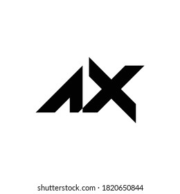 initial logo AX creative letter minimalist